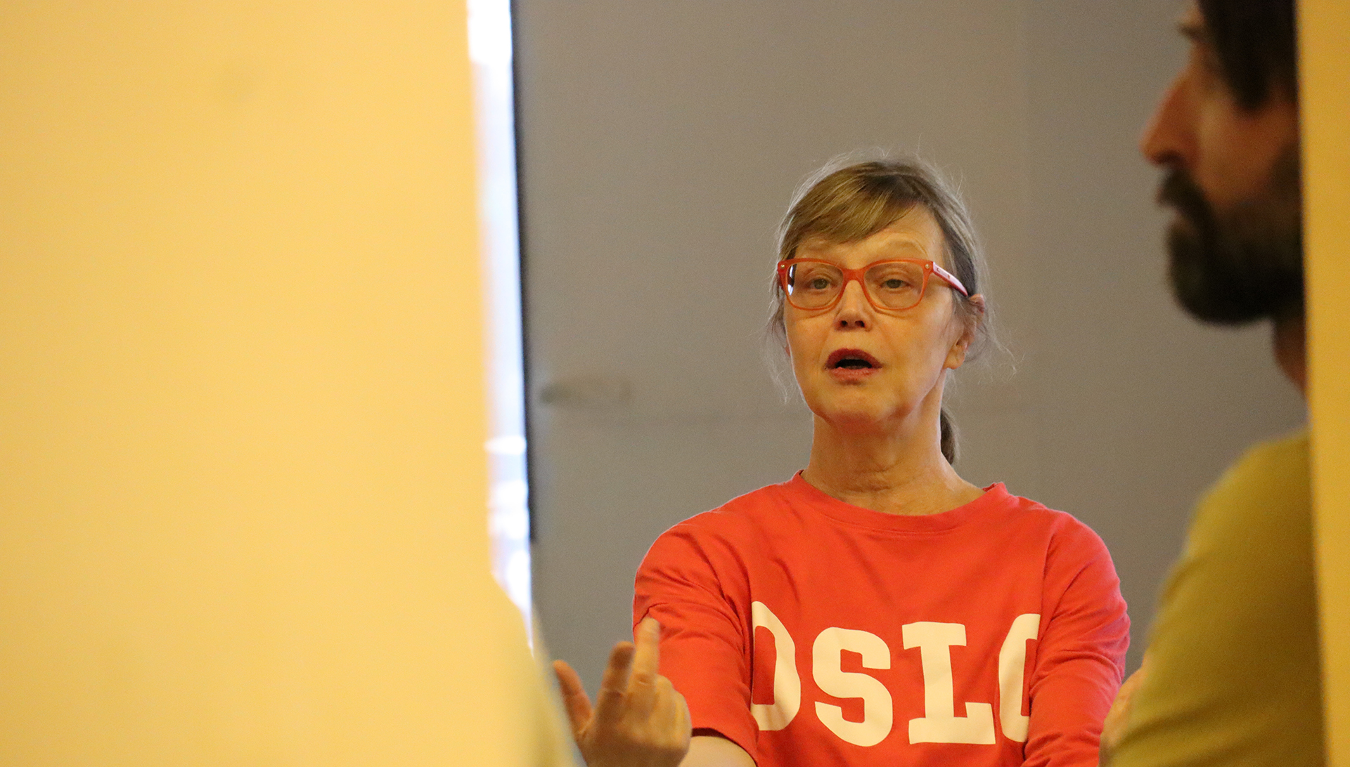 Tanssin taiteilijatapaamisessa Liisa Pentti