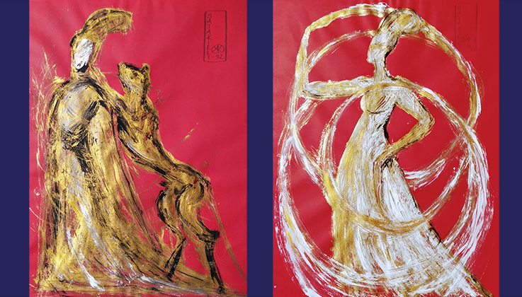 Maalaa musiikkia -taidetyöpajat aikuisille